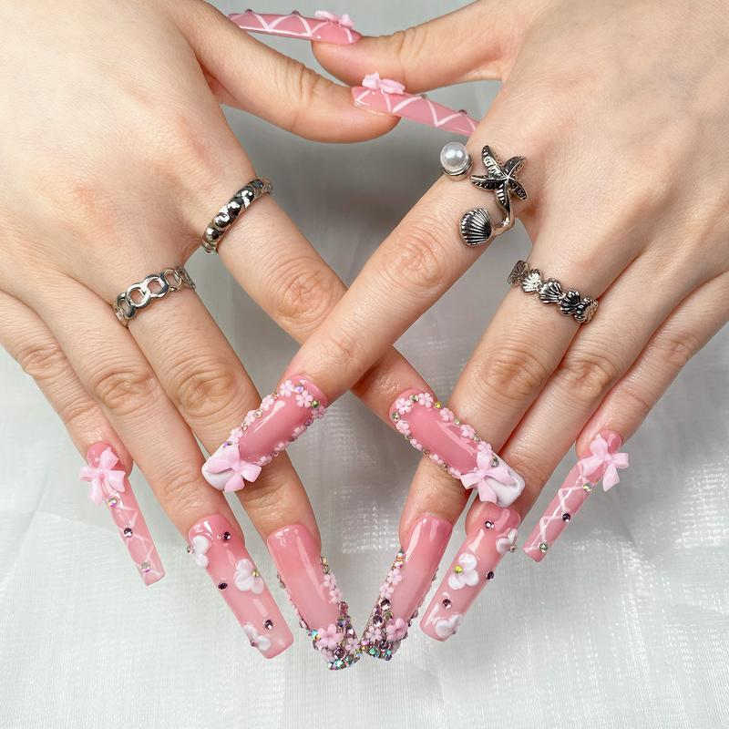 Reusable Press-On Nails Glossy Gel Finish Short Coffin Almond Easy Apply Remove Strong Hold Nail Kit for DIY Home Manicure with Nail File Glue and Storage Box Reusable Press-On Nails Glossy Gel Finish Short Coffin Almond Easy Apply Remove Strong Hold Nail Kit for DIY Home Manicure with Nail File Glue and Storage Box