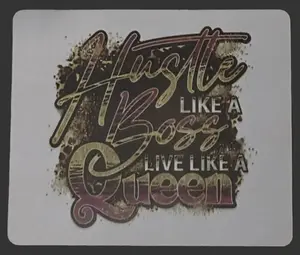Hustle Like A Boss Mousepad - Motivational Design for Enhanced Gaming Experience