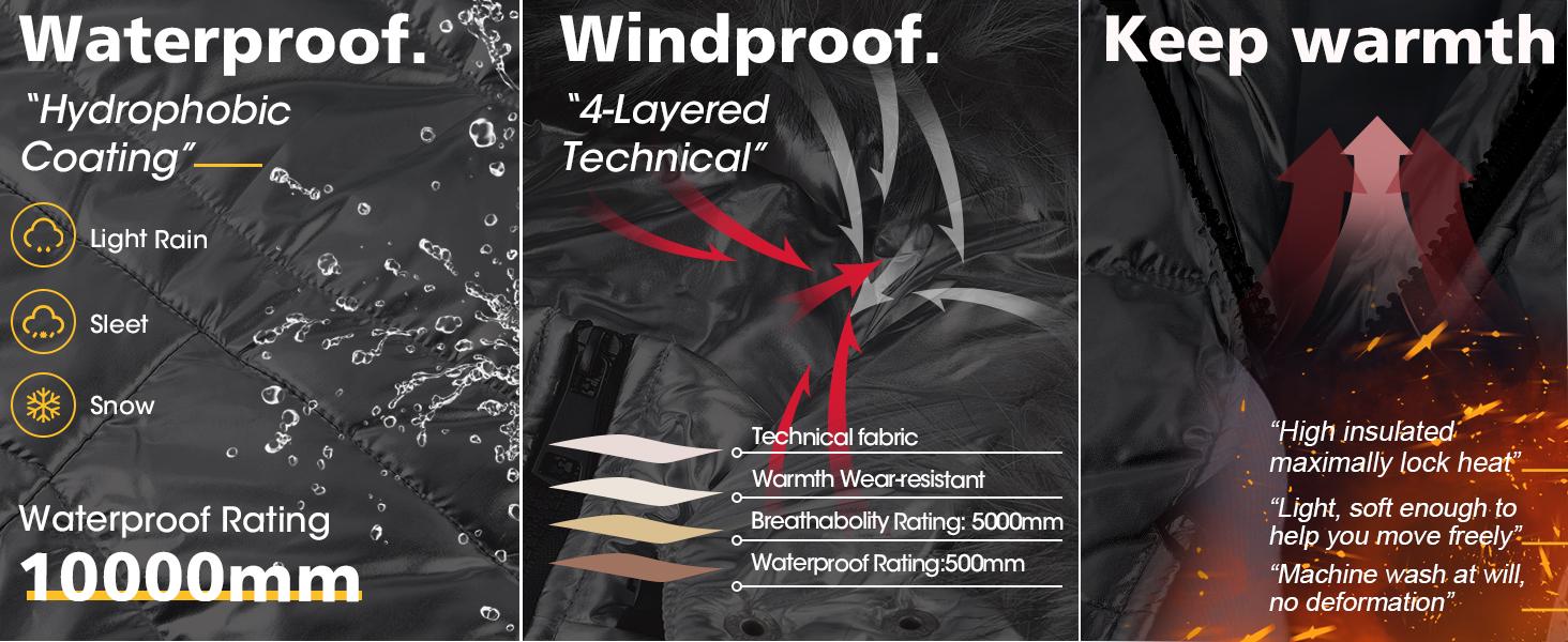 Fisoew Womens One Piece Ski Suit Warm Waterproof Snowsuits Winter Snow Jumpsuits Outdoor Sports Outerwear