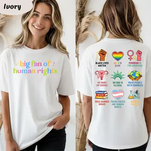 Big Fan Of Human Rights Shirt, Equality Sweatshirt, Human Rights Top, Social Justice Gift For Activist, Anti Trump T-shirt