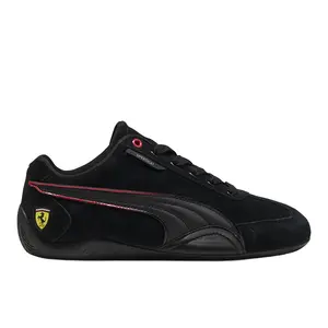 PUMA Womens Scuderia Ferrari Speedcat Lace Up Sneakers Shoes Casual - Black