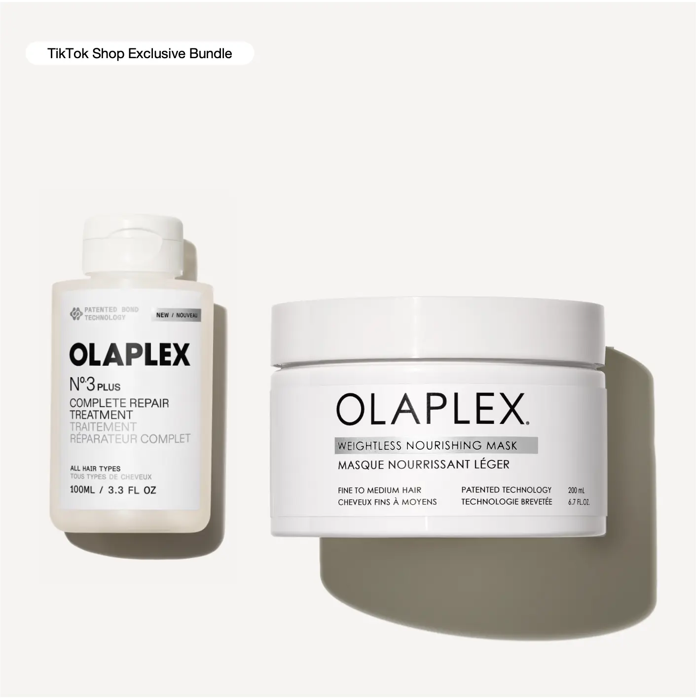 OLAPLEX Strength + Nourish Duo - Reverse Damage & Nourish with Repair Treatment & Weightless Mask