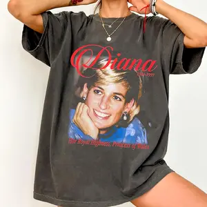 Comfort Colors Diana Princess of Wales T-Shirt: 90s Royal Tribute Tee
