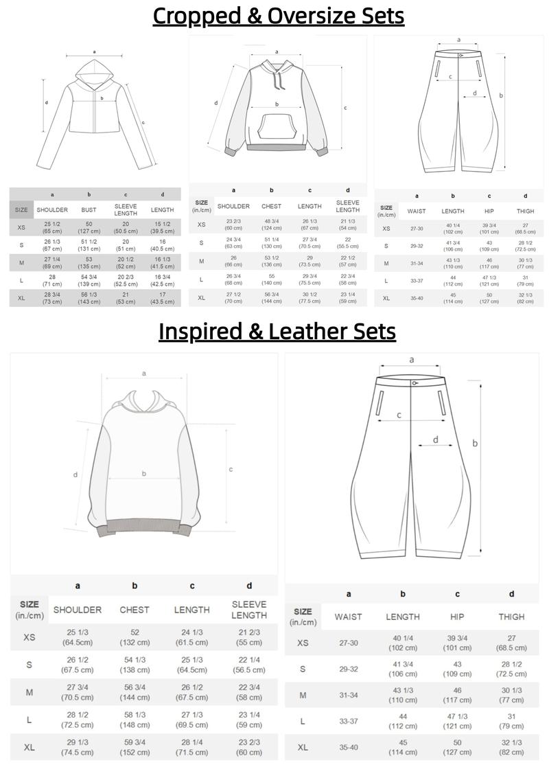 Aelfric Eden Y2K Cropped Hoodie Baggy Barrel Sweatpants Set 2 Piece Outfits Cozy Fleece Lounge Sweatsuit