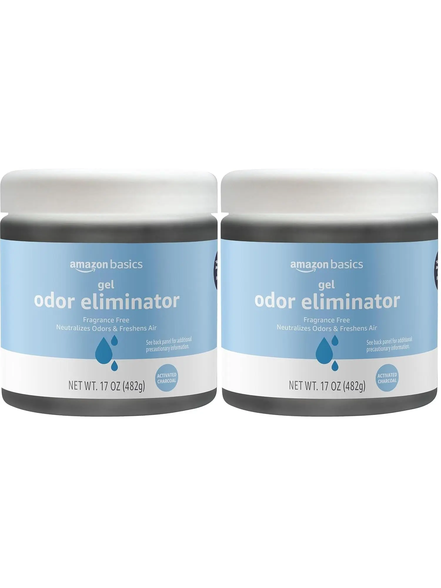 Amazon Basics Gel Odor Eliminator, Activated Charcoal, Lavender Scent, 17 Oz, 1-Pack