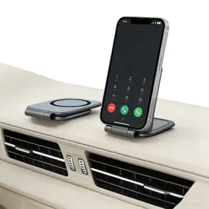 Magnetic Phone Holder for Car, MagSafe Car Mount with Dual Side Strong Magnets,Ultrathin Adjustable Cell Phone Holder, Car Accessories for Women Men, Fit for All Phone, Dashboard, Laptop, Gym