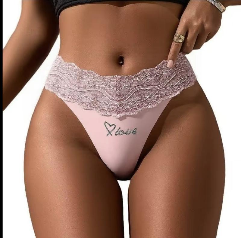 Women's Lace Floral Briefs SeamlessSexy High Cut Underwear Breathable Invisible BikiniBrief Woman Low Rise Comfort Sexy LingerieKnickers Womenswear Aesthetics Light 6 Pack-Multicolor Basic Minimalist fresh sale luxury Halloween Themed Wavy Edge Panties