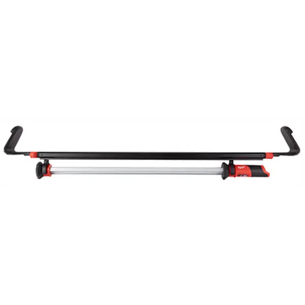 Milwaukee M12 Cordless LED Underhood Mechanic Light with FINISHGUARD Hooks, Rotatable LED Bar, 47-78" Extendable Carrier, Batteries Included for Automotive Shops (Cycling & Outdoor Maintenance Use)