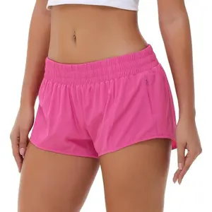 Lightweight Athletic Shorts for Women, Quick Dry Running Shorts with Zip Pocket and Liner Womens Gym Workout Shorts