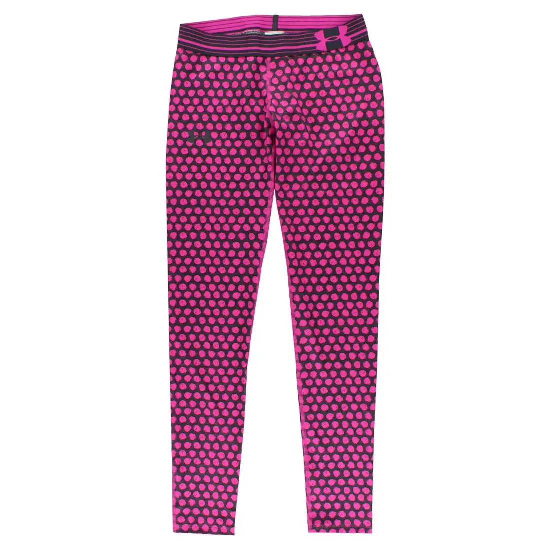 Under Armour Girls' HeatGear Printed Fitted Sport Bottoms, Pink/Dark Grey Sporty Chic Clothes