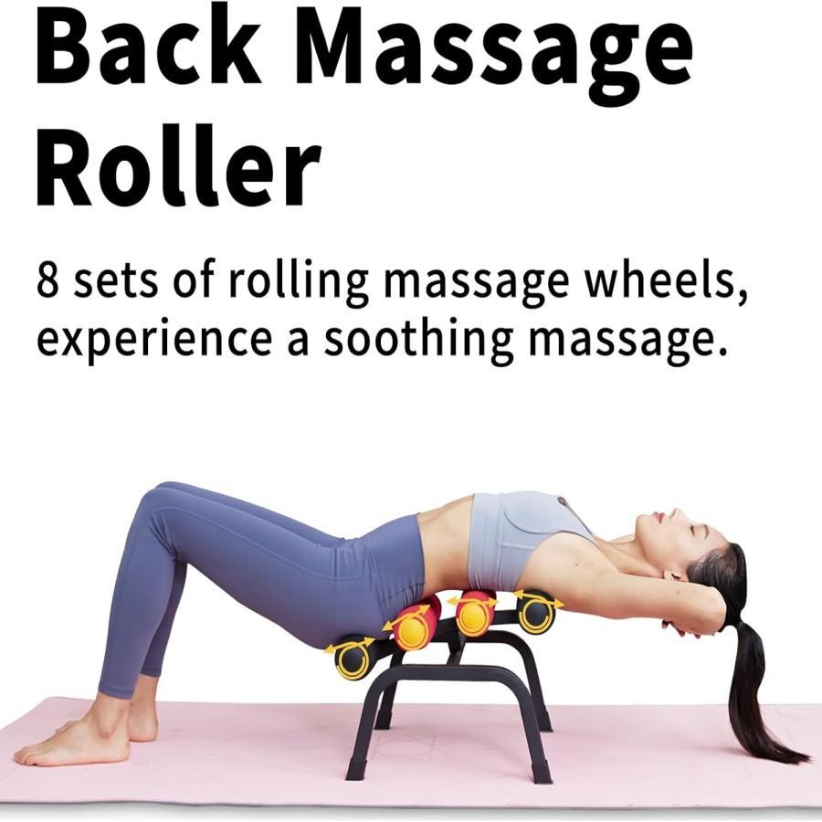 Magic BB Mini Inversion Table Glutes Trainer Machine for Lower Back Strength Training Inversion Machine with Extra-Thick Foam Rollers for Home Gym