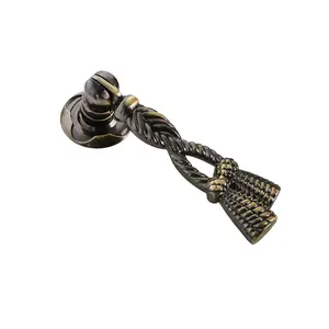 Utopia Alley HW264PLAB021 Draper Cabinet Ring Pull Knob - Decorative Cabinet Drop Pull Knobs for Cabinets, Metal Drawer Pull Knobs 2.7"