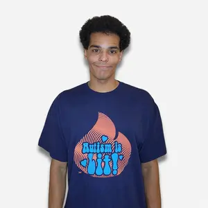 Autism Is Lit Navy Blue Shirt | Autism Awareness Apparel | Autism Chose Me