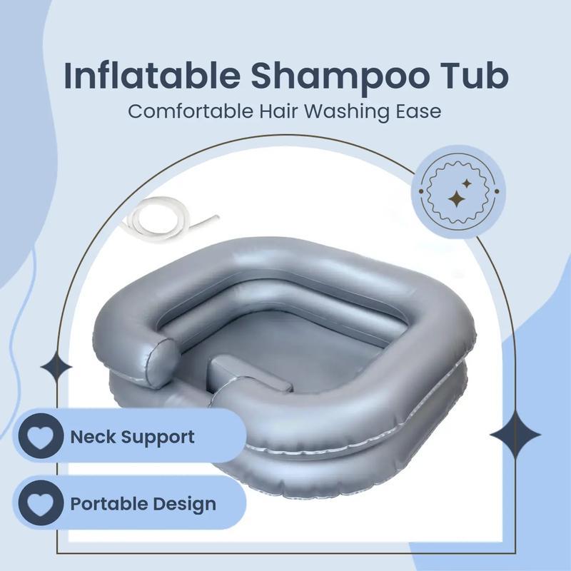 Inflatable Hair Washing Shampoo Basin Portable Hair Washing Bowl for Bedridden Disabled Injured Elderly Dreadlocks Home Hair Washing Sink