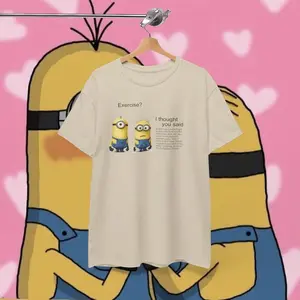 Excercise Despicable Me 2D T-Shirt, Nostalgia 2D Print T-Shirt, Cartoon Network Shirt, Gifts for Cartoon Fans #Minions#CartoonNetwork #NostalgiaCore #DespicableMe#GraphicTee #StreetwearUS