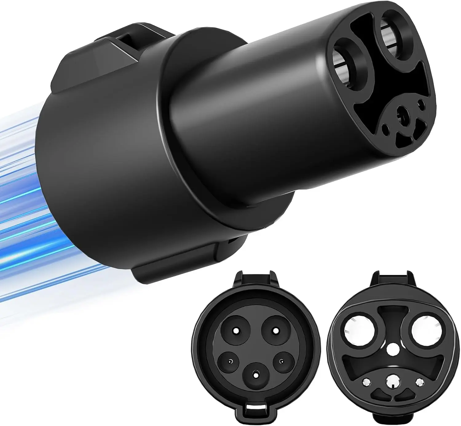 J1772 to Tesla Charger Adapter,for Tesla Model-3/Y/X/S with Safety Certified Charger Connecting Charging Adapter, Max 80A 250V Fast Charging,IP65 Waterproof,Optimal Fit,Easy Setup[Only for Tesla Car]
