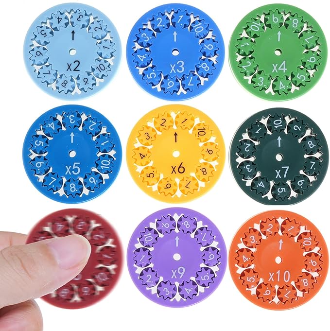 Math Fidget Spinners, Multiplication Gmae Fidget Toys Math Facts Fidget Spinner Learning and Education Multiplication and Division Math Toys
