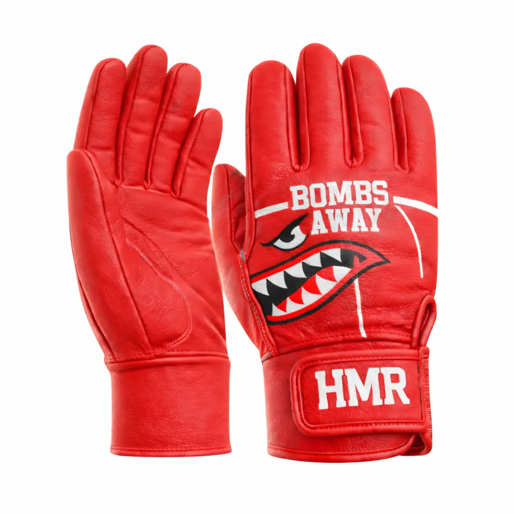 Red I Bombs Away Batting Gloves