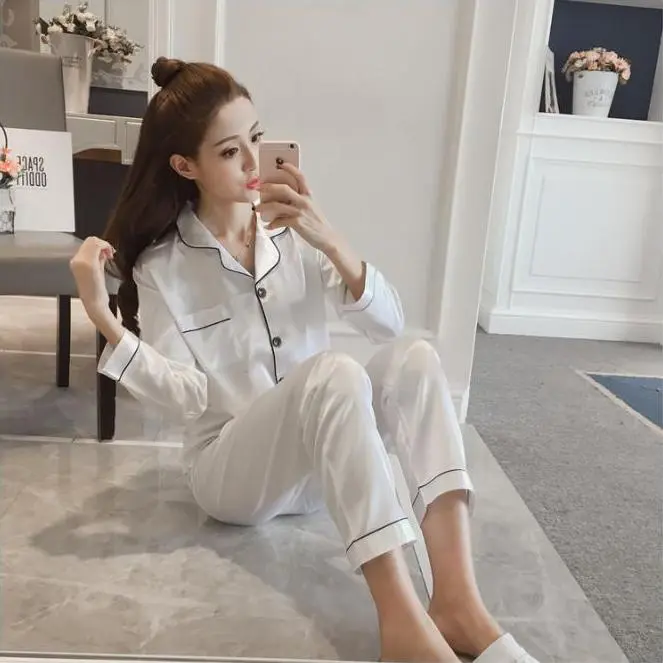Women's 100% Real Silk Pajama Set, 2-Piece Sexy Nightgown & Longsleeve Cardigan, Breathable Comfy Sets for Loungewear & Home Outfits, Basic, Longsleeves, Lady, Minimalist, Nightwear, Two-Way