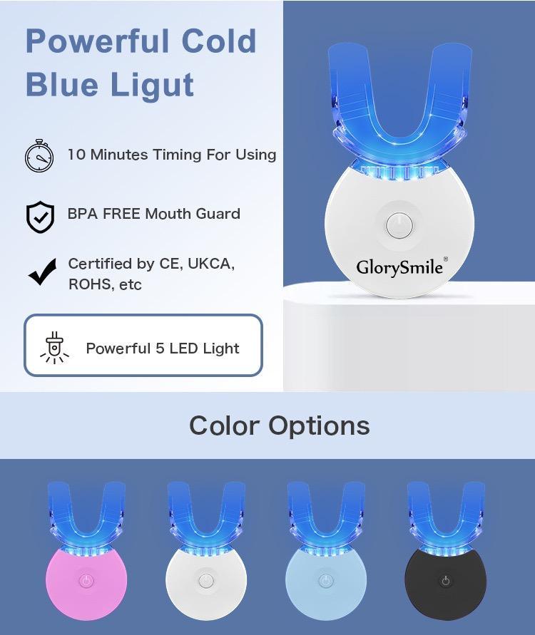 【GlorySmile】 Teeth Whitening Kits and LED Light w/22% Oral
