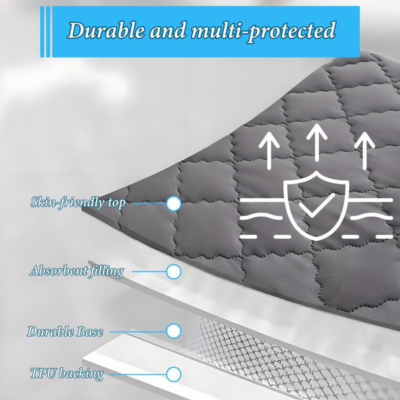 Bepatio Mattress Cover Waterproof, Deep Pocket Mattress Pad Protector Fits to 6''-16'', Breathable Hollow Cotton Filling Quilted Mattress Protector for King Size,Hotel