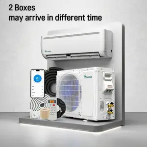 YITAHOME 9000/12000/18000/24000 BTU Mini Split Air Conditioner Heat Pump System, Wifi Enabled, 19/20 SEER2 115V Inverter Ductless AC Cool Up to 450/750 Sq. Ft, Compatible with Alexa, Complete Installation Kit, Energy Efficient Cooling & Heating