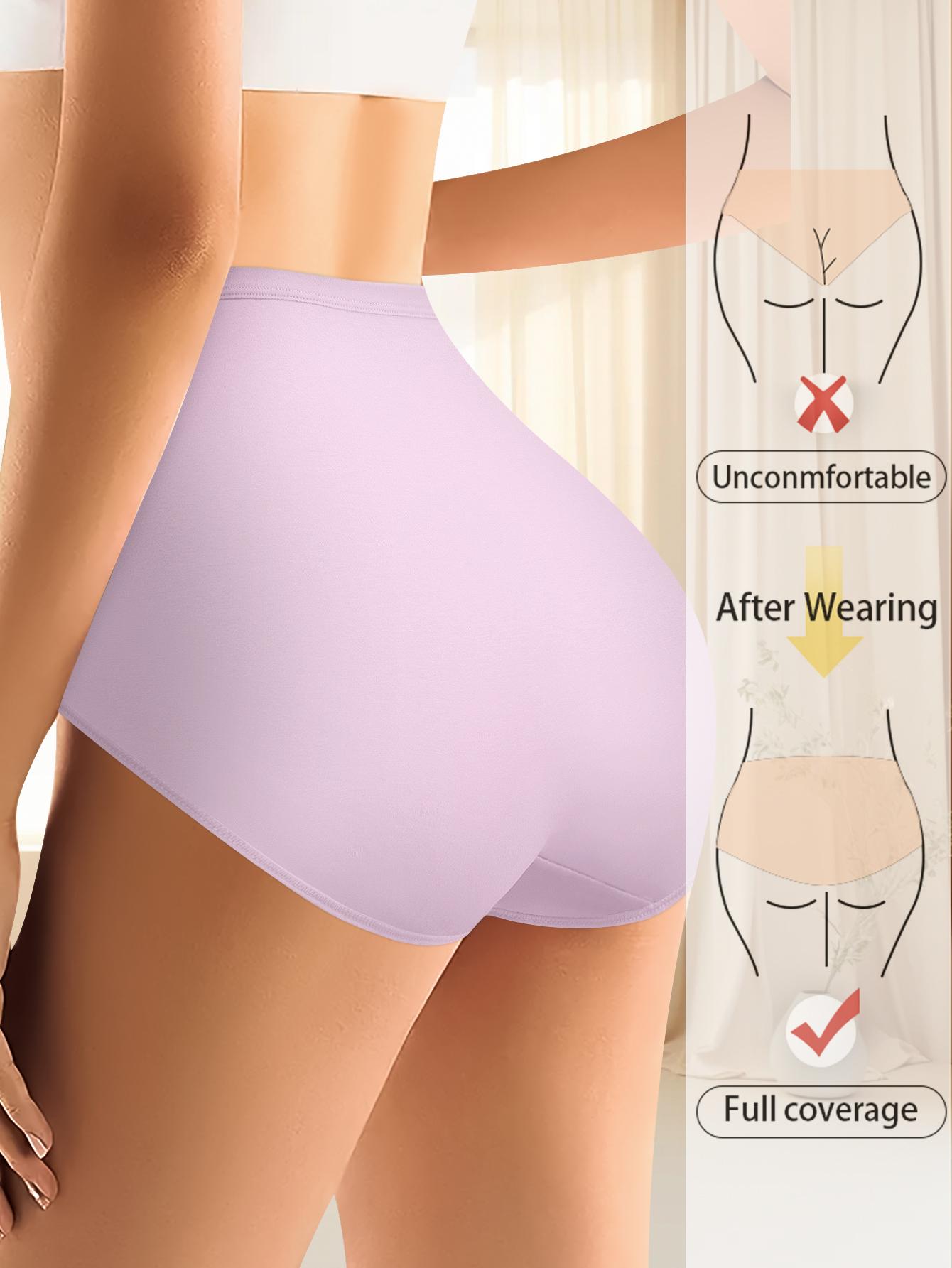 QUASTI Women's 7-Pack High-Waisted Cotton Seamless Compression Briefs - Color Block Style, Soft Elastic Comfortable Fabric, Tummy Control, Hip Lifting, Anti-Ride Up, Breathable, S-XXL, 7 Pcs / 7 Color, Elegant QUASTI Women's 7-Pack High-Waisted Cotton Seamless Compression Briefs - Color Block Style, Soft Elastic Comfortable Fabric, Tummy Control, Hip Lifting, Anti-Ride Up, Breathable, S-XXL, 7 Pcs / 7 Color, Elegant
