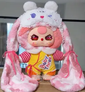 （Baby Three）Good night, baby 1000%  pink and blue, plush toys.