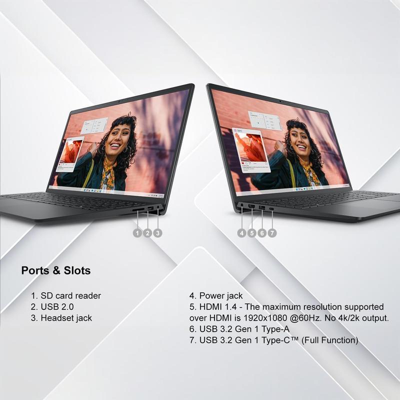 Dell Inspiron 15.6" FHD Touchscreen Laptop | Intel Core i5-1334U CPU | 8GB RAM | 512GB SSD | Long Battery Life | Win 11 with Office 365 12 Months, BLACK