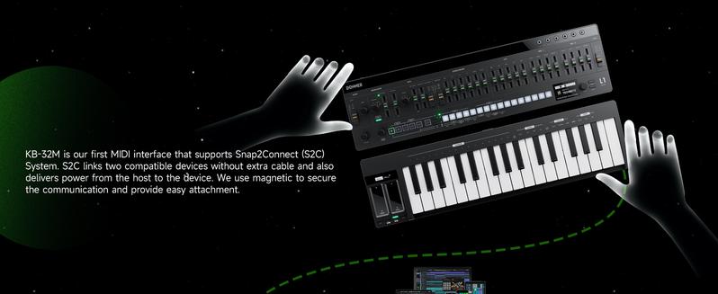 Donner KB-32M Keyboard Matching with Essential L1 Monophonic Analog Synthesizer Donner KB-32M Keyboard Matching with Essential L1 Monophonic Analog Synthesizer
