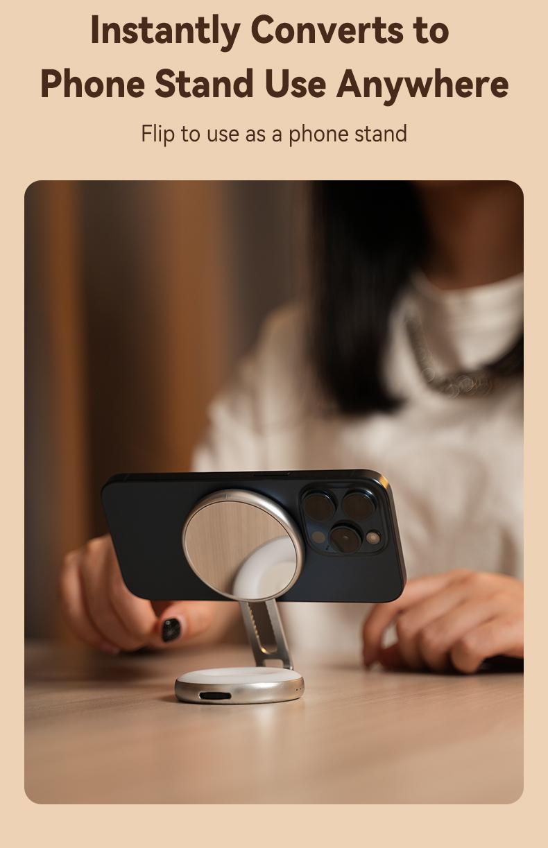 【Valentine's Gift】TELESIN 3-in-1 Magnetic Mirror Selfie Light –360° LED Ring Light with MagSafe, Mirror and Phone Stand, Portable Rechargeable Fill Light, 3 Color Temperatures for Makeup, Live Streaming, Video Calls, Gift, Compatible with iPhone 17 【Valentine's Gift】TELESIN 3-in-1 Magnetic Mirror Selfie Light –360° LED Ring Light with MagSafe, Mirror and Phone Stand, Portable Rechargeable Fill Light, 3 Color Temperatures for Makeup, Live Streaming, Video Calls, Gift, Compatible with iPhone 17