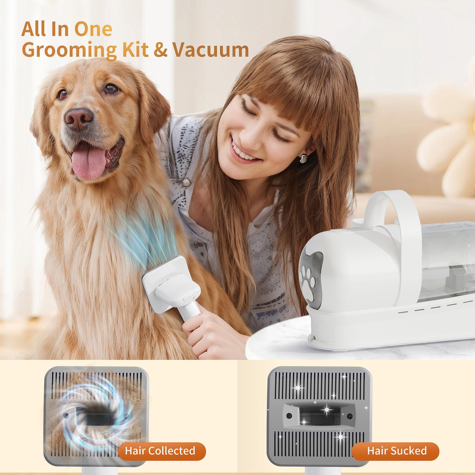 Pet Groomer 7-in-1 Grooming Vacuum for Dogs & Cats with Multi-pack Attachments for Shedding Grooming and Pet Care Effortless Grooming & Vacuuming 6 Precise Guide Combs Low Noise Design Pet Groomer 7-in-1 Grooming Vacuum for Dogs & Cats with Multi-pack Attachments for Shedding Grooming and Pet Care Effortless Grooming & Vacuuming 6 Precise Guide Combs Low Noise Design