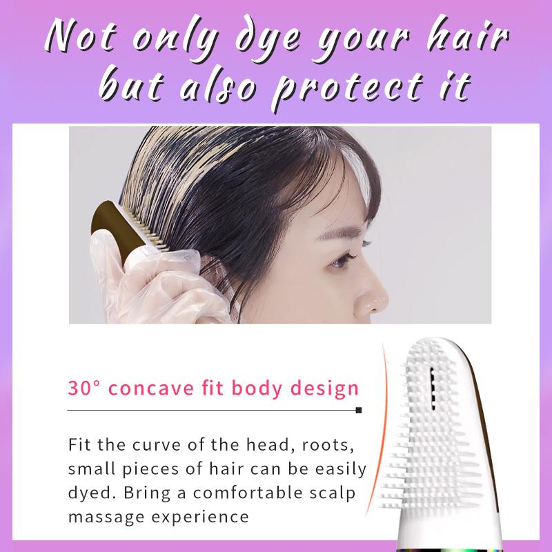 Brown and Black Hair Dye Home Use （Two-bottle set ） Integrated Comb Cream Plant Essence No Damage Long-lasting Color Fixing Plant-Based Ingredients