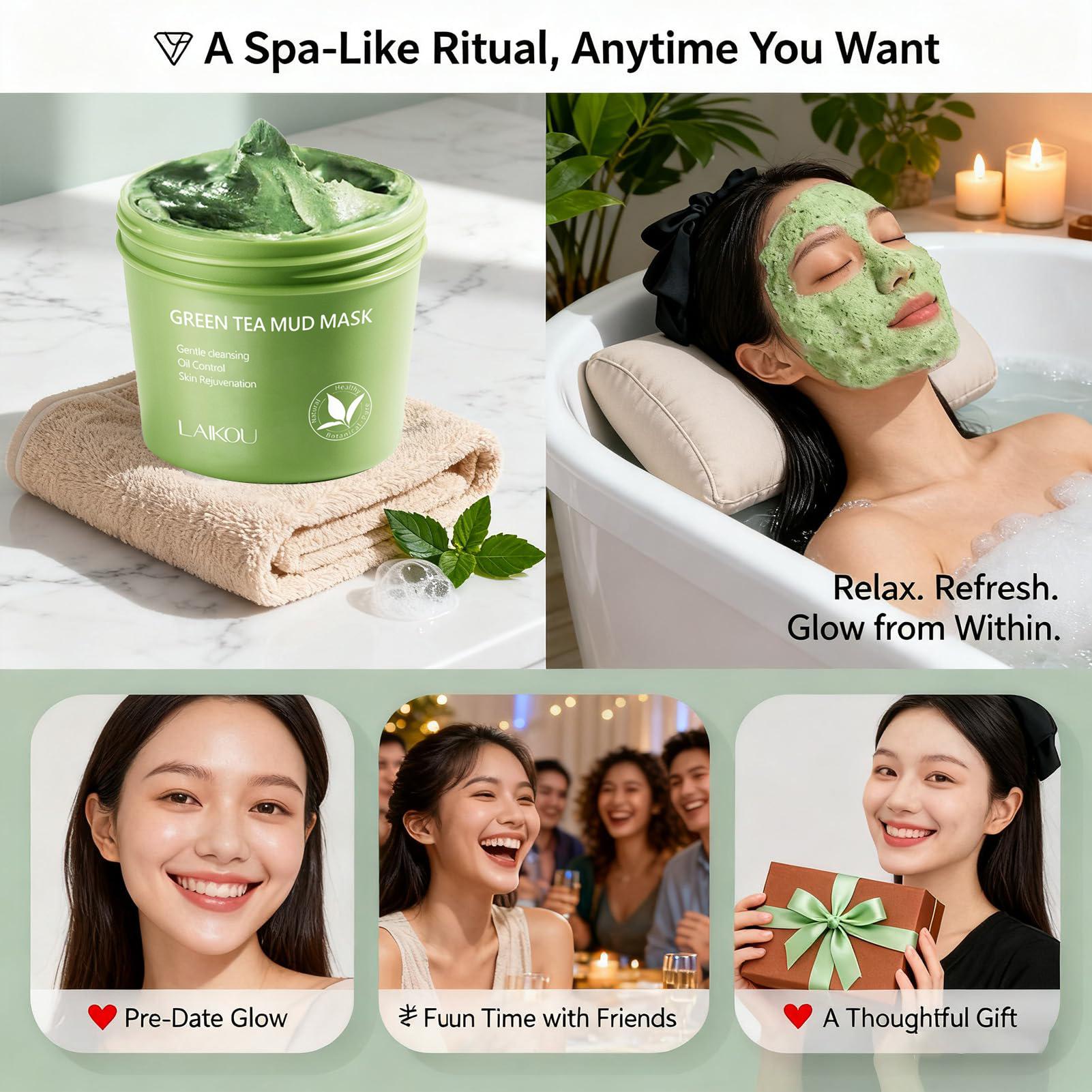 Holy Basil Bubble Deep Mask Bubble Clay Mask for Face Carbonated Bubbles within 3 Minutes for Deep Cleansing Pores & Blackheads Natural Ingredients Skin Repair