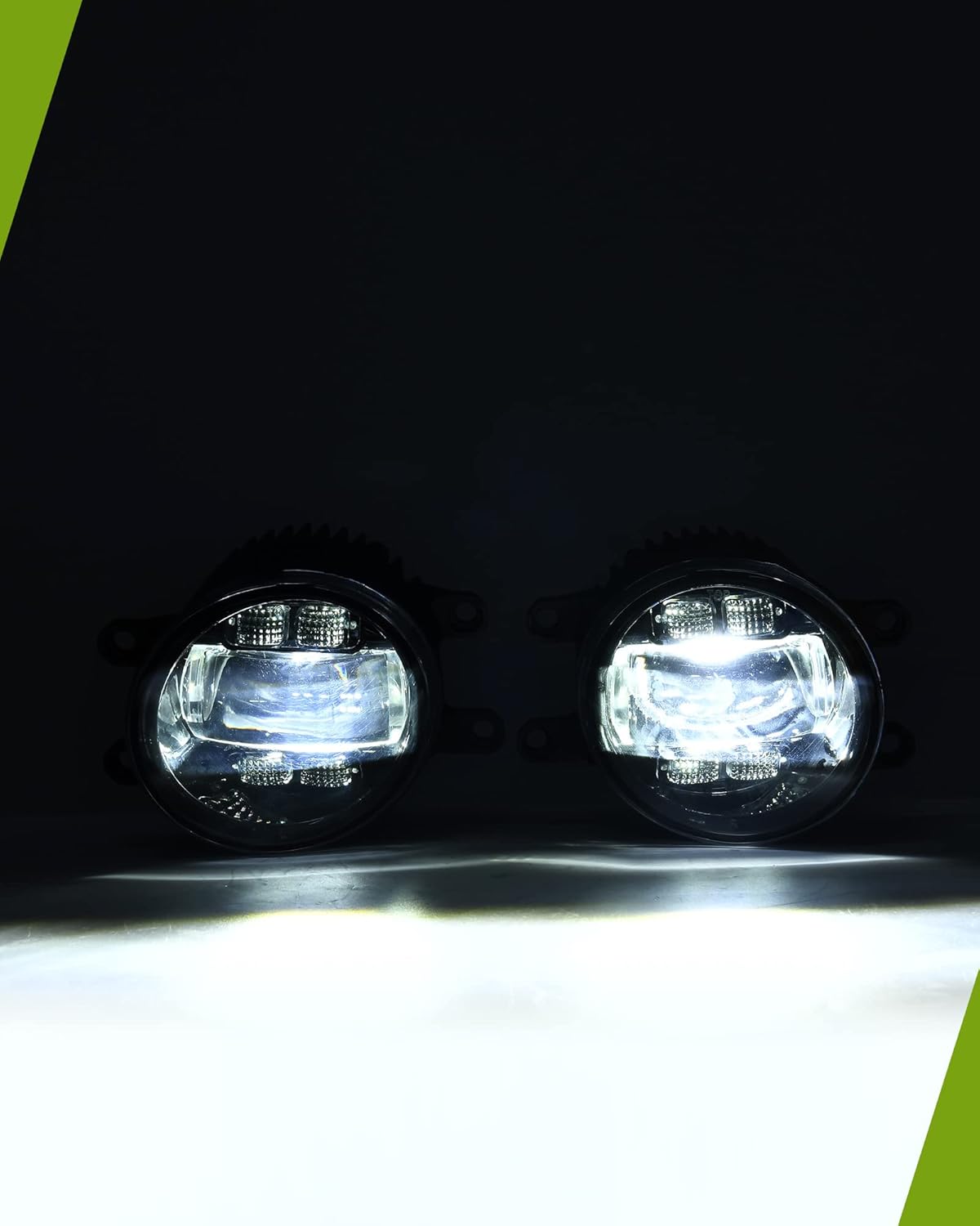 YITAMOTOR LED Fog Lights Compatible with Toyota 2010-2012 Prius /2007-2014 Yaris/2006-2012 RAV4/2009-2014 Venza/2007-2008 Solara/2009-2012 Matrix/2011-2014 Sienna Automotive Car Accessories