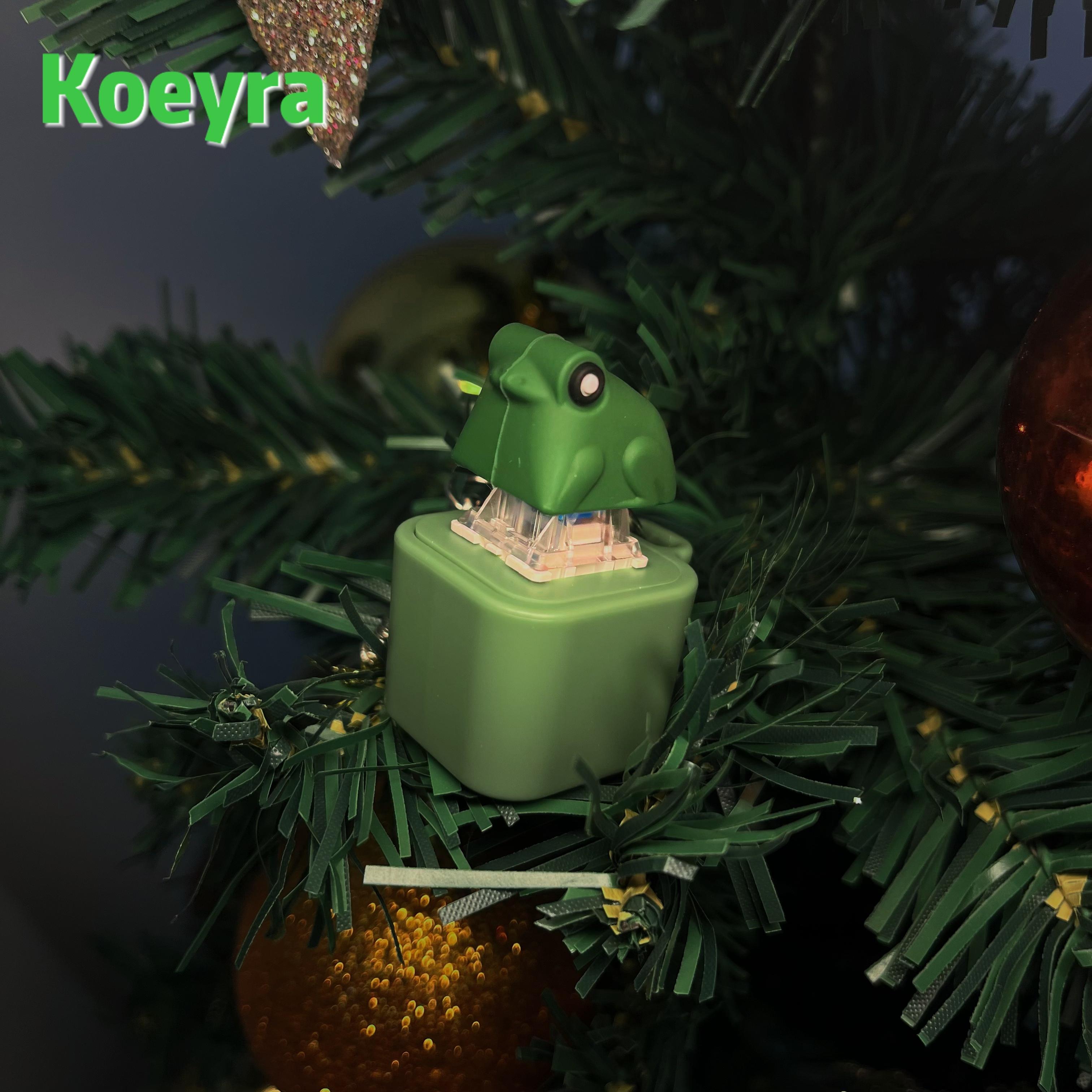 Frog Croaking Keychain - Realistic Sound Fidget Toy with Lights & Durable ABS Plastic Construction for Adults & Kids Focus Relaxation