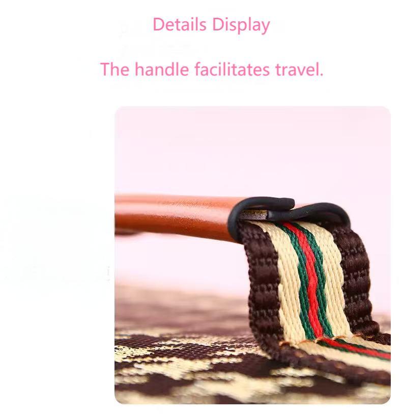 New Retro Vintage Vanity Bag – Large Capacity Waterproof Transparent Makeup Cosmetic Bag with Zipper – Luxury Toiletry Organizer for Women Ladies Travel & Storage