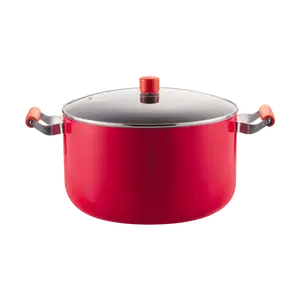 PEARL LIFE 32cm Japanese Stock Pot - Heavy Duty Non-Stick Soup Pot for Gas & Induction Stovetops, Perfect for Stews, Porridge, Steaming, and Curry