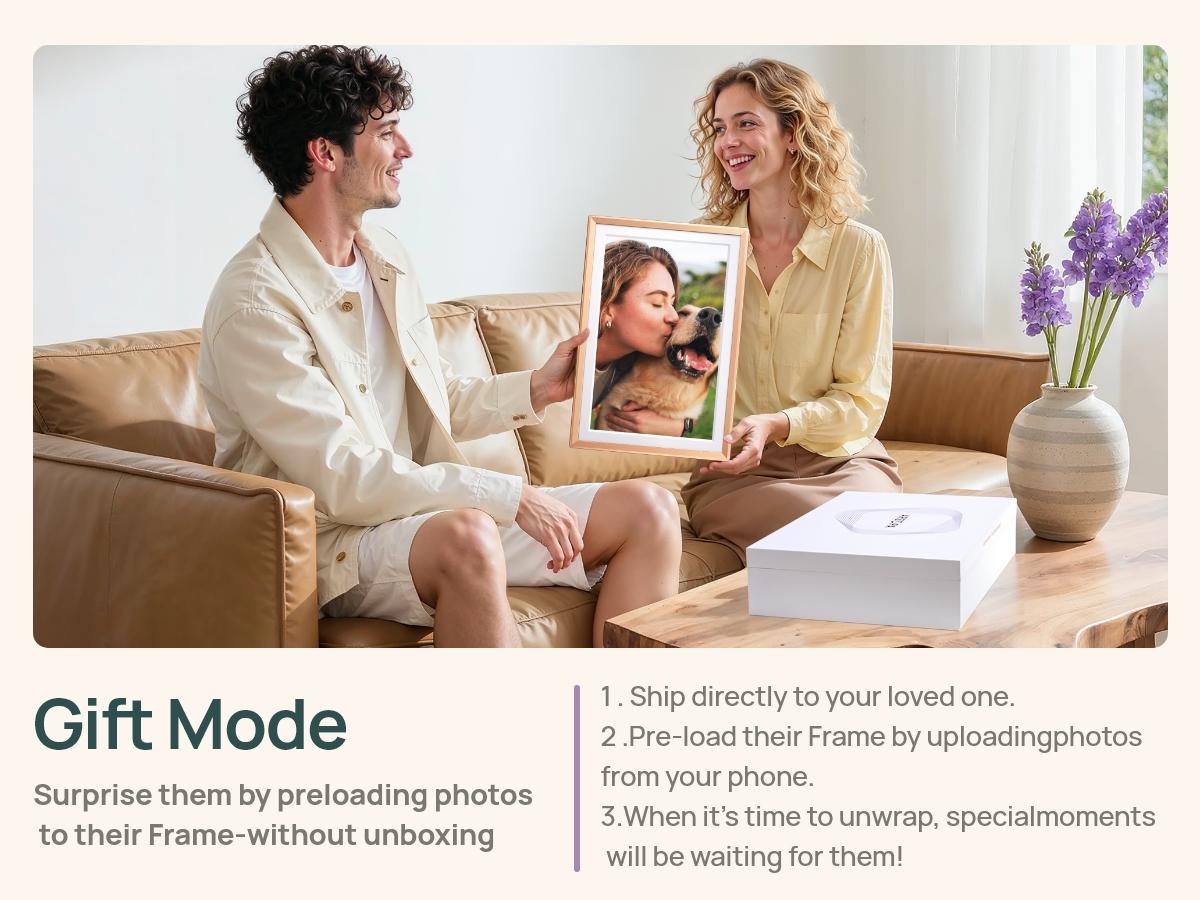 ARZOPA Digital Photo Frames Free Unlimited Cloud storage Share Unlimited 120s Videos Photos Anywhere Touch Screen WiFi Digital Picture Frame Smart Frame Video Frame Decor