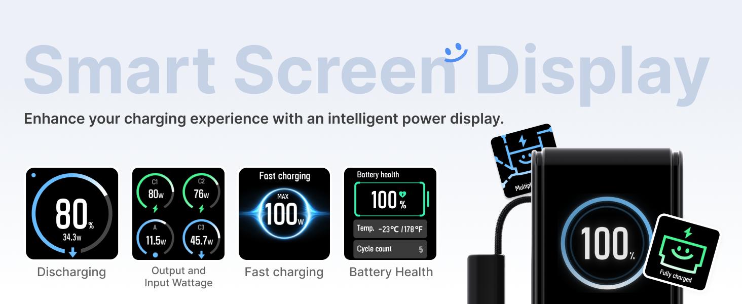 【Exclusive TikTok Gift】ECOFLOW Rapid Power Bank, 25,000mAh, 170W, 100W Built-in and Retractable Cables, Portable Charger with Triple 100W USB-C Port, Compatible with iPhone Series, Samsung, Laptop and More, Silver Travel Battery Pack