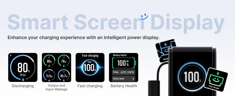 【Exclusive TikTok Gift】ECOFLOW Rapid Power Bank, 25,000mAh, 170W, 100W Built-in and Retractable Cables, Portable Charger with Triple 100W USB-C Port, Compatible with iPhone Series, Samsung, Laptop and More, Silver Travel Battery Pack