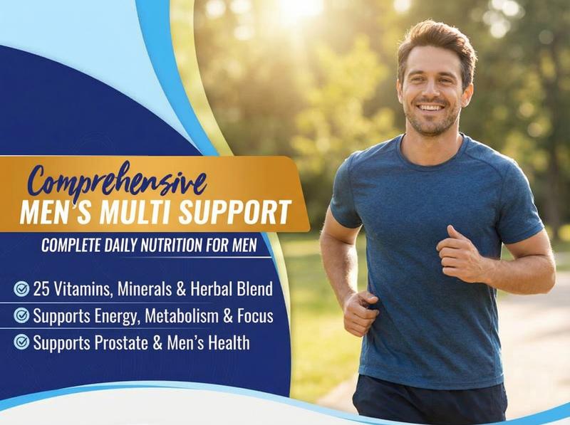 VITAMIN WORLD ULTRA 360 Men's Max Multivitamin, Max for Men Daily Multivitamin - Non-GMO, Gluten Free - Supplement, Healthcare Fitness, Edible Dietary