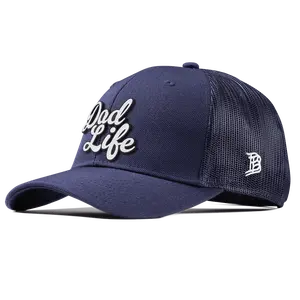 Dad Life Script Curved Trucker