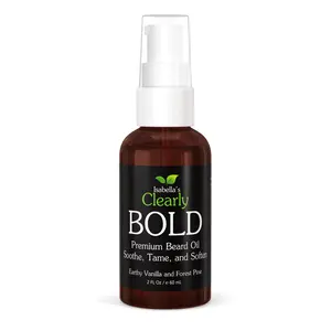 Beard Oil & Conditioner for Men | Natural Beard Growth Grooming Oil for Soft, Shiny, Fuller-Looking Beard | Beard Itch & Beardruff Care (BOLD)