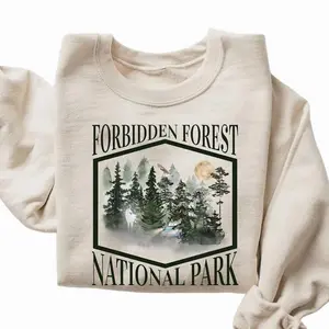 Forbidden Forest National Park Sweatshirt, Forbidden Forest Shirt, Wizarding World Hoodie, HP Inspired Shirts, Bookish Gift for Fan, Hiking Tee