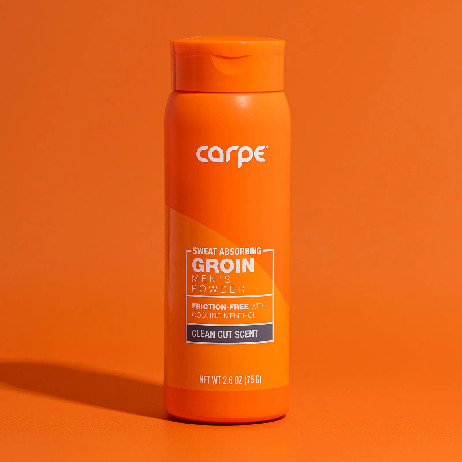 Carpe Men's Groin Sweat Absorbing Powder - Talc-Free Formula for Comfort and Efficacy Clean Cut Scent Cooling Menthol