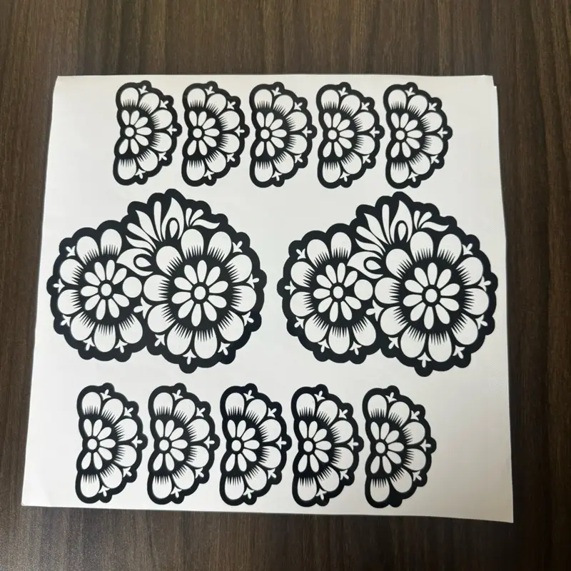 Full Hand Henna Stencils, Self-Adhesive Body Art Templates for Better Adherence with Henna Paste, Unique Patterns for Temporary Tattoos for Adults and Events