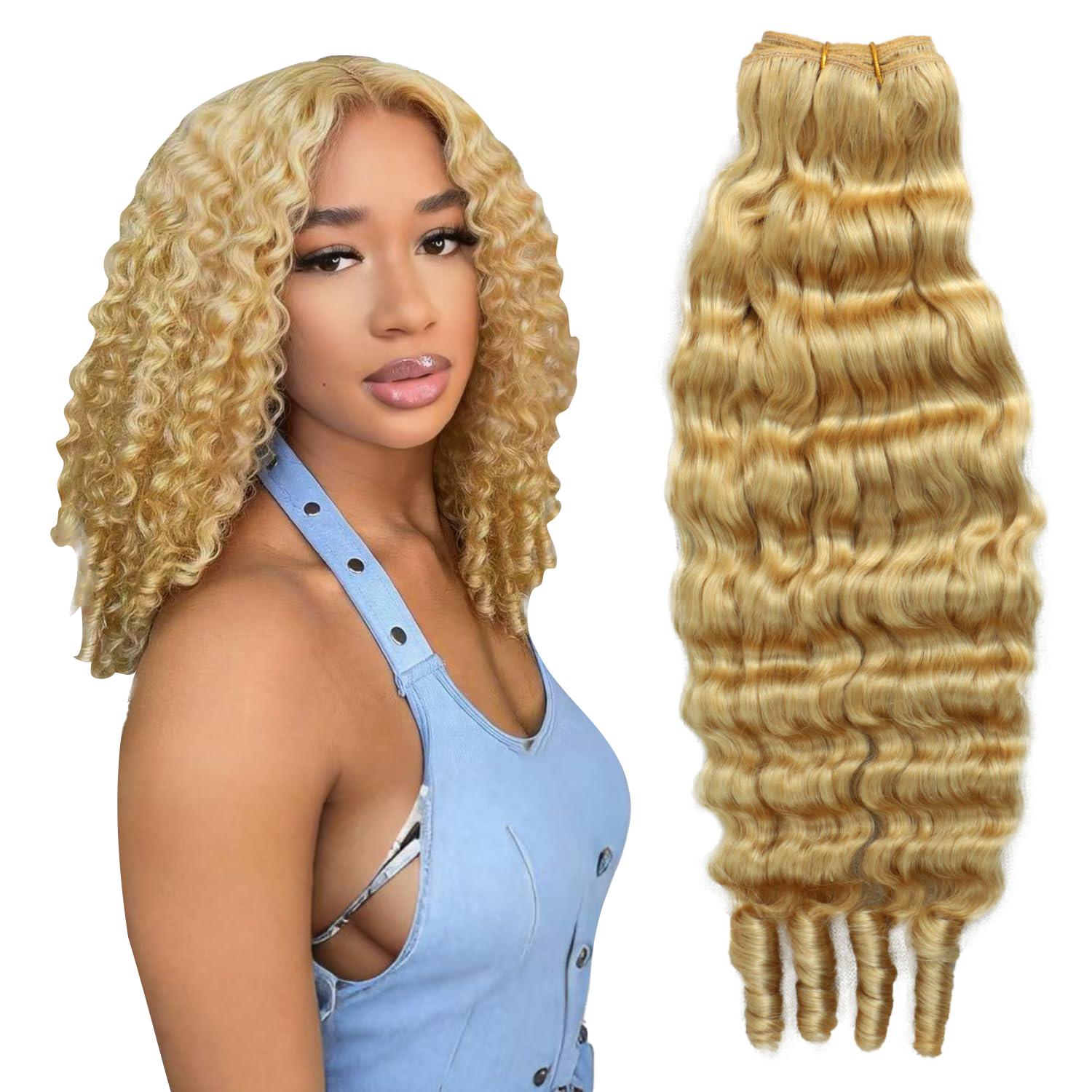 613 Deep Wave Burmese Curly Bundles Human Hair Water Wave  display picture 1