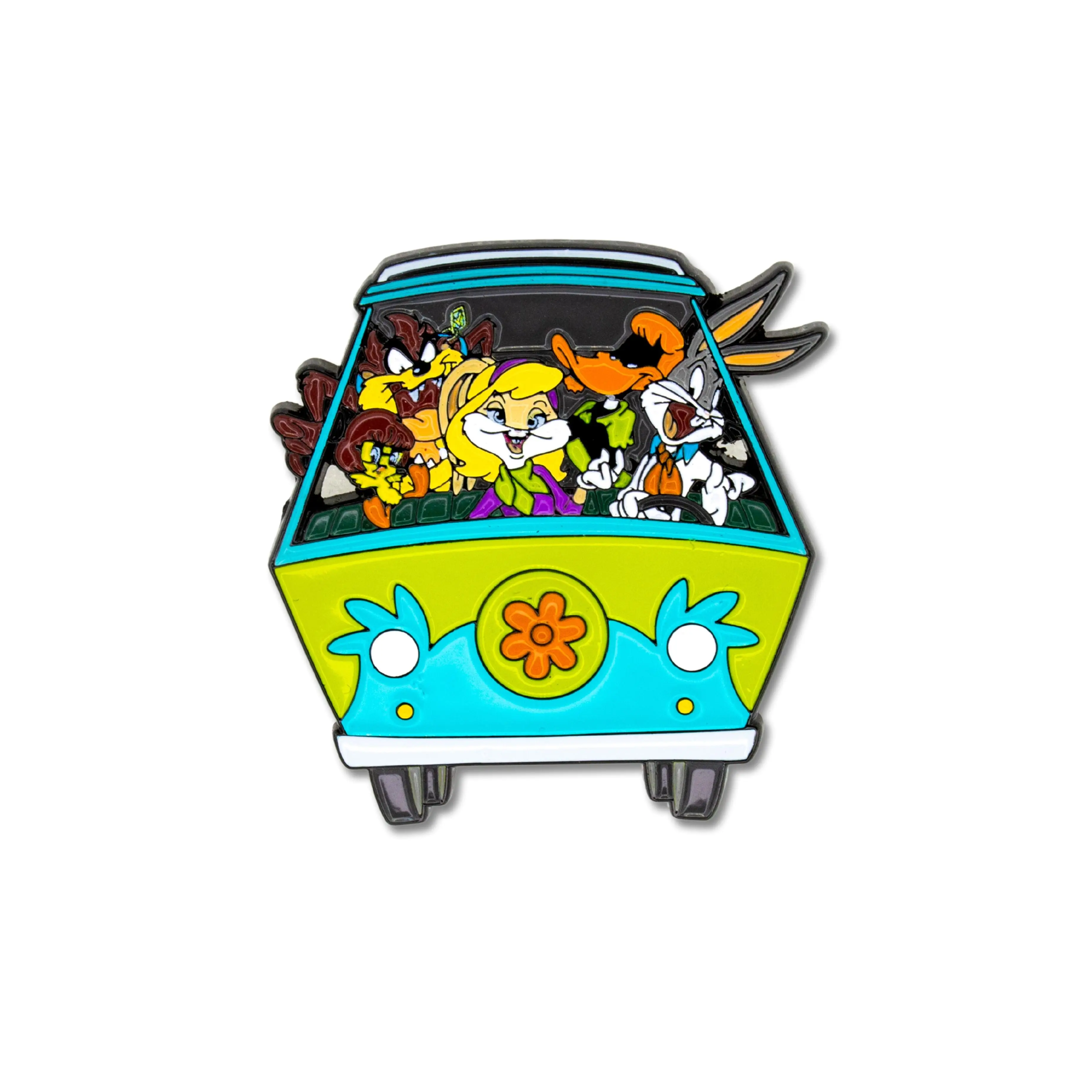 Collectible Enamel Lapel Pin | Looney Tunes x Mystery Machine Crossover | Warner Bros. 100 Anniversary Officially Licensed Accessory for Fans, Toynk Exclusive, Collectible Pins, Enamel Lapel Pins