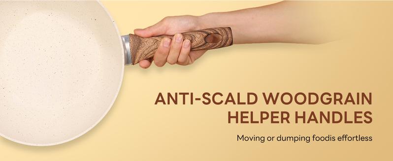 17 Pcs Nonstick Pots and Pans, Non-toxic Kitchen Cooking Set with Stay-Cool Handles 17 Pcs Nonstick Pots and Pans, Non-toxic Kitchen Cooking Set with Stay-Cool Handles